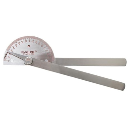 Fabrication Enterprises Fabrication Enterprises 12-1040 Baseline Metal Goniometer - 180 Degree Range - 8 in. Legs 12-1040